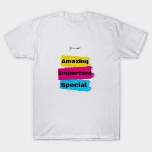 You are amazing, important, special T-Shirt